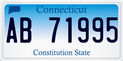 CT license plate AB71995