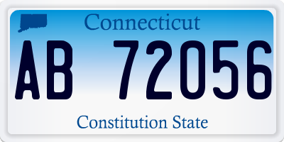 CT license plate AB72056