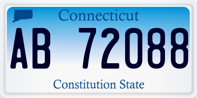 CT license plate AB72088