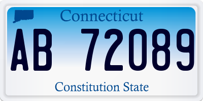 CT license plate AB72089