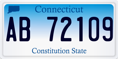 CT license plate AB72109