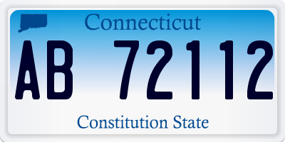 CT license plate AB72112