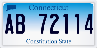 CT license plate AB72114