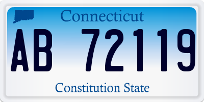 CT license plate AB72119