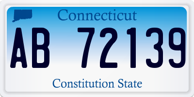 CT license plate AB72139