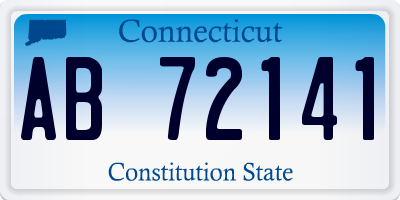 CT license plate AB72141