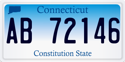 CT license plate AB72146