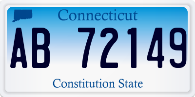 CT license plate AB72149