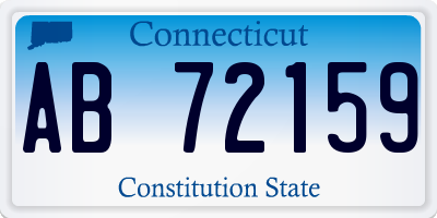 CT license plate AB72159