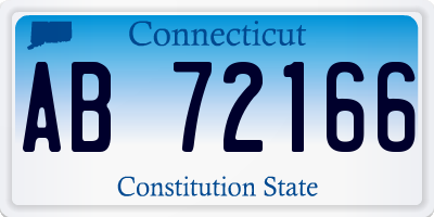 CT license plate AB72166