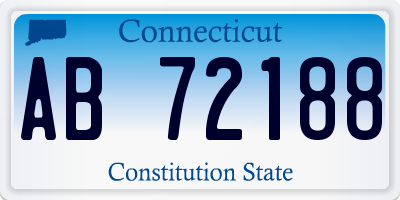 CT license plate AB72188