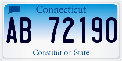 CT license plate AB72190