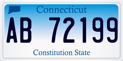 CT license plate AB72199