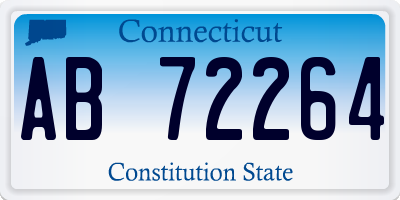 CT license plate AB72264