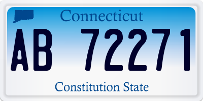 CT license plate AB72271