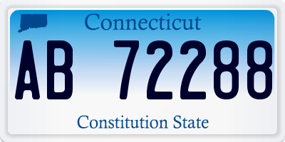 CT license plate AB72288