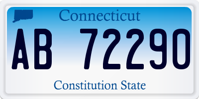 CT license plate AB72290