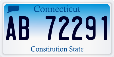 CT license plate AB72291