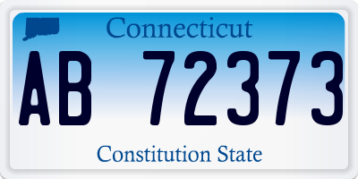 CT license plate AB72373