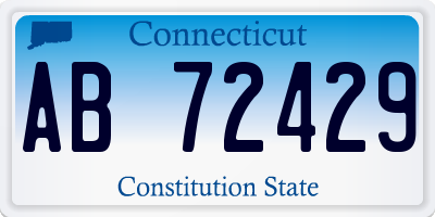 CT license plate AB72429