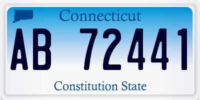 CT license plate AB72441