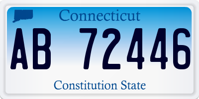 CT license plate AB72446