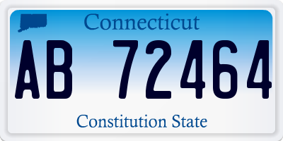 CT license plate AB72464