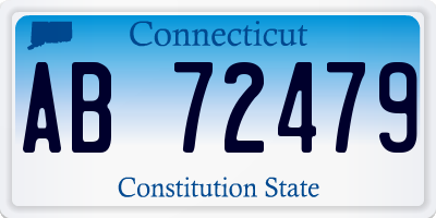 CT license plate AB72479