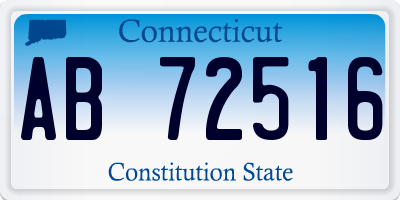 CT license plate AB72516