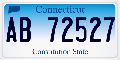 CT license plate AB72527