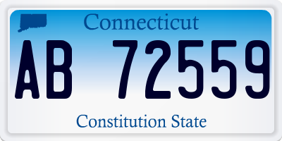 CT license plate AB72559