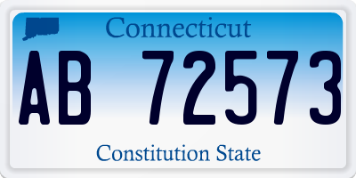 CT license plate AB72573