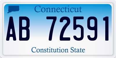 CT license plate AB72591