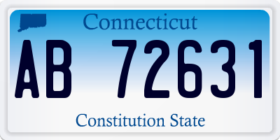 CT license plate AB72631