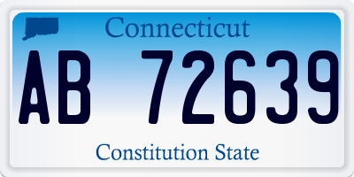CT license plate AB72639
