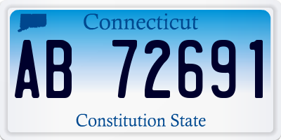 CT license plate AB72691