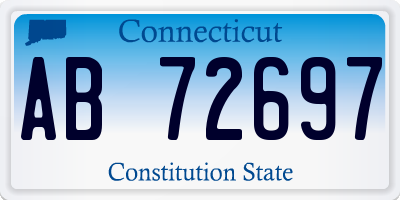 CT license plate AB72697