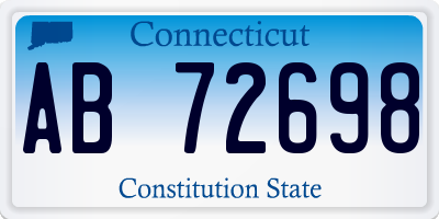 CT license plate AB72698