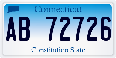 CT license plate AB72726