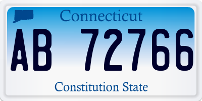 CT license plate AB72766