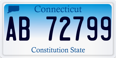 CT license plate AB72799
