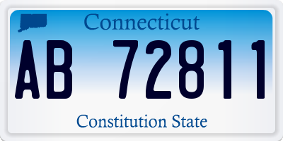 CT license plate AB72811