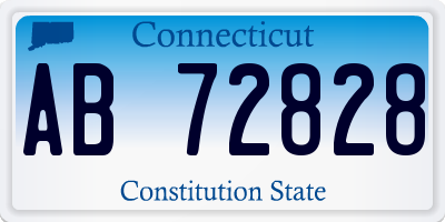 CT license plate AB72828