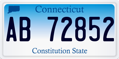 CT license plate AB72852