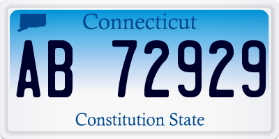 CT license plate AB72929