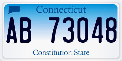 CT license plate AB73048