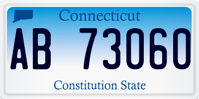 CT license plate AB73060