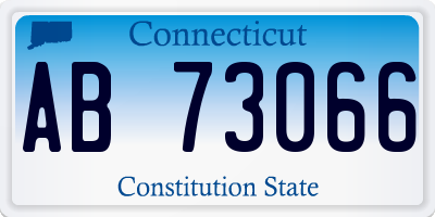 CT license plate AB73066