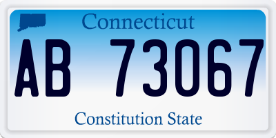 CT license plate AB73067