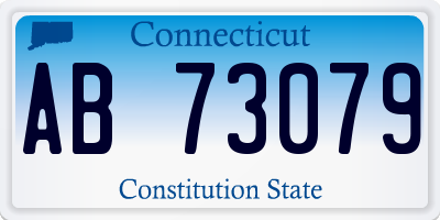 CT license plate AB73079